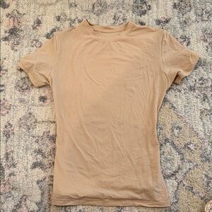 SKIMS Tan Short Sleeve Tee